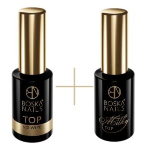 Boska Nails SUPER DUET TOP NO WIPE TOP MILKY 10ML