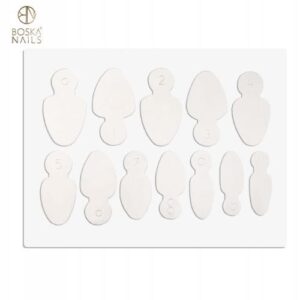 Silikonowe formy do Dual Form Oval Boska Nails 12 szt.