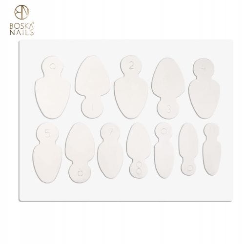Silikonowe formy do Dual Form Oval Boska Nails 12 szt.