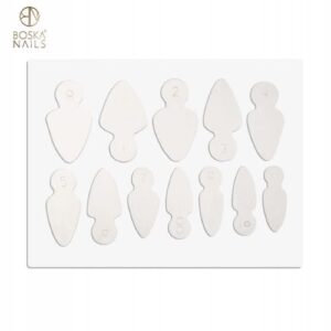 Silikonowe formy do Dual Form Almond Short  Boska Nails 12 szt.