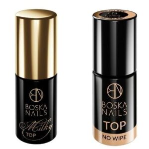 SUPER DUET TOP NO WIPE TOP MILKY 6 ML Boska Nails SUPER DUET TOP NO WIPE TOP MILKY 6 ML Boska Nails