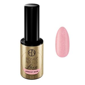 Baza kauczukowa z drobinką  Luxe Base Apricot Wow Boska Nails 10 ml