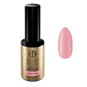 Baza kauczukowa z drobinką  Luxe Base Sweet Pink Boska Nails 10 ml
