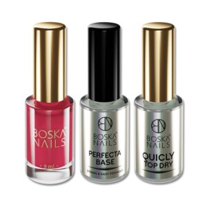 Set Nail Polish  Malyna Base & Top Boska Nails