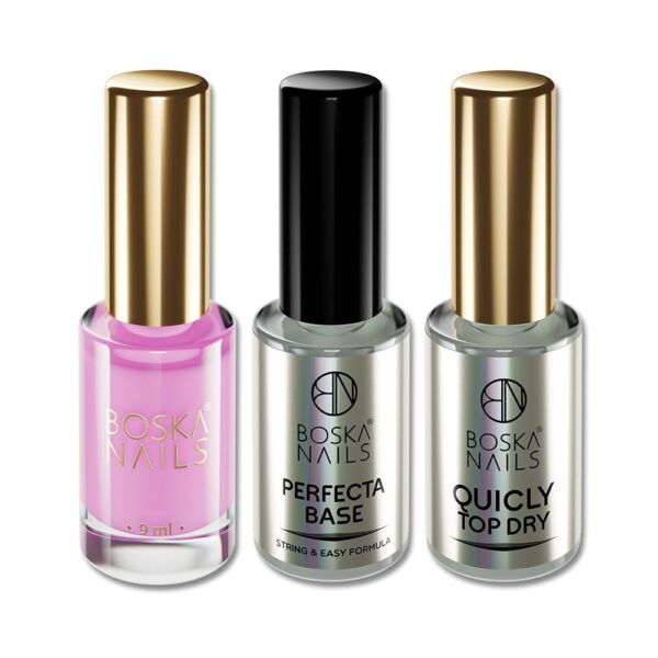 Set Nail Polish  Pinka Base & Top Boska Nails