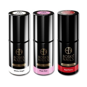 Set lakierów hybrydowych 301 + 319 + 326 Boska Nails