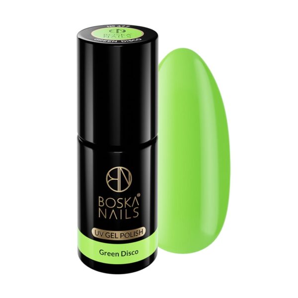 Lakier Hybrydowy Summer Time Green Disco no 477 Boska Nails 6 ml