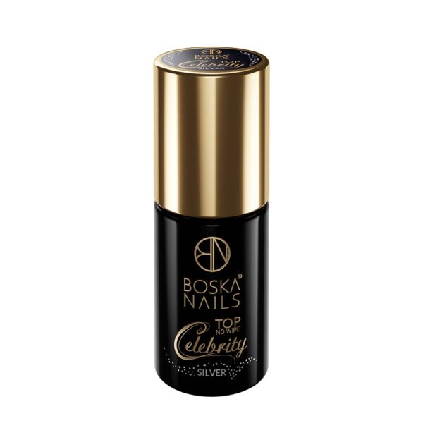 Top Celebrity Silver No Wipe Boska Nails 6 ml