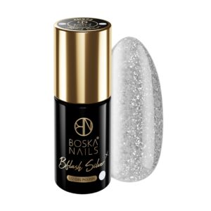 Lakier Hybrydowy Bflash Silver no 372 Boska Nails 6 ml