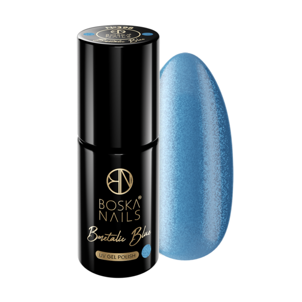 Outlet Lakier Hybrydowy Bmetalic Blue no 398 Boska Nails 6 ml
