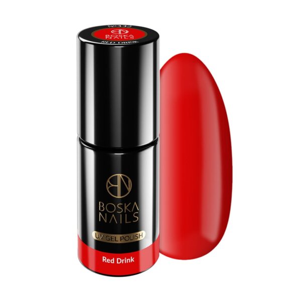 Lakier Hybrydowy Divine Red Drink no 332 Boska Nails 6 ml