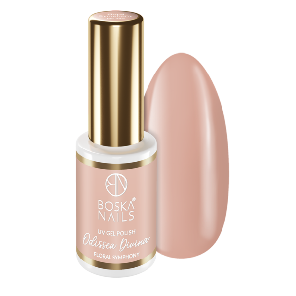Nude Lakier hybrydowy Odissea Divina Floral Symphony no 545 Boska Nails 6 ml