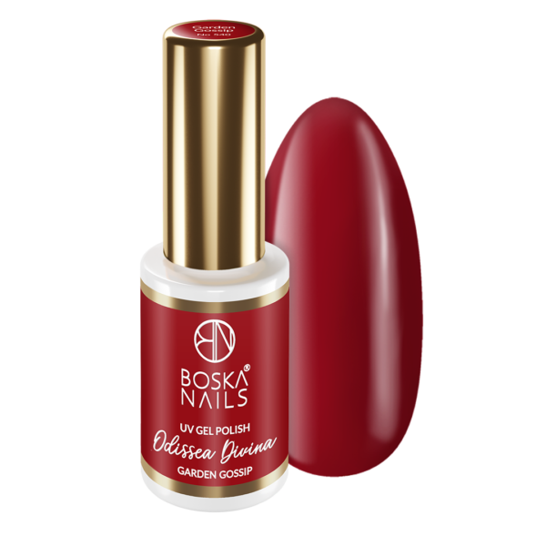 Bordowy Lakier hybrydowy Odissea Divina Garden Gossip no 540 Boska Nails 6 ml