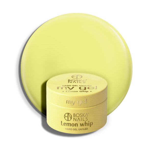 Żółty żel budujący UV  My Gel LEMON WHIP Boska Nails 15 ml