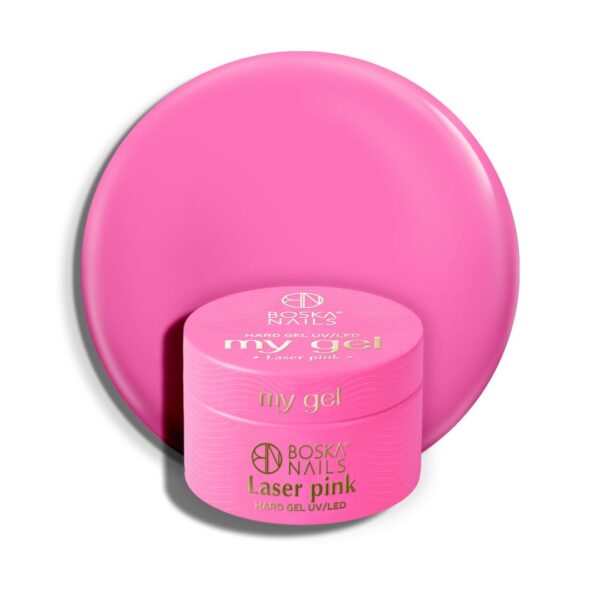 Różowy żel budujący UV My Gel LASER PINK Boska Nails 15 ml
