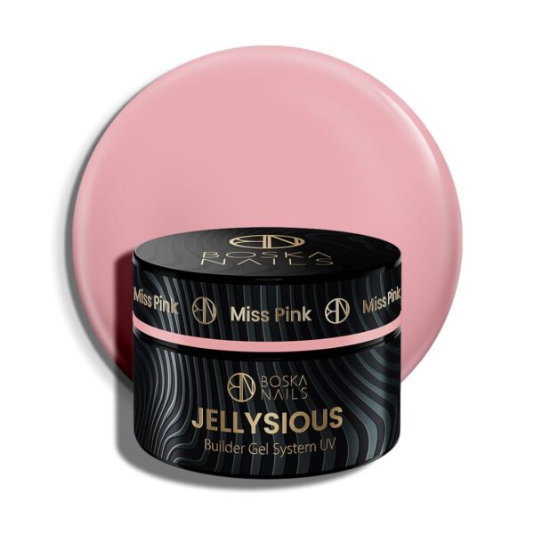 Żel budujący UV do paznokci galaretka Jellysious Miss Pink Boska Nails 50 ml