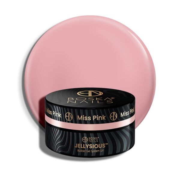 Żel budujący UV do paznokci galaretka Jellysious Miss Pink Boska Nails 30 ml