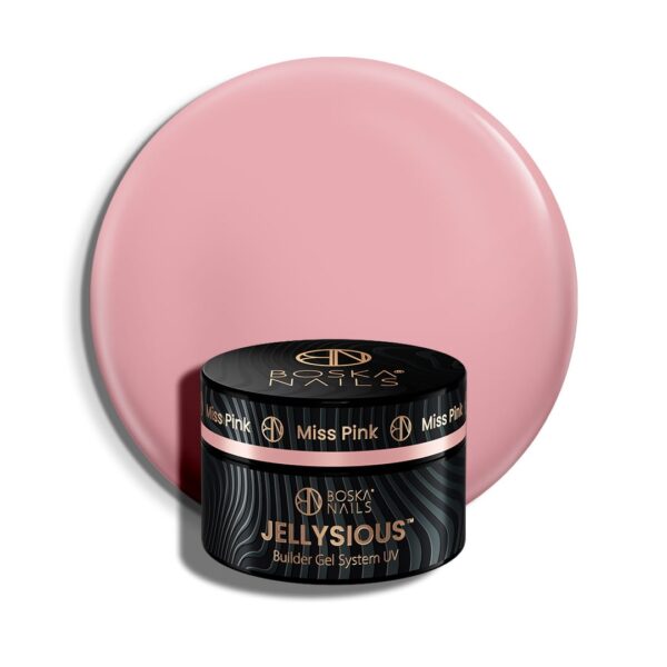 Żel budujący UV do paznokci galaretka Jellysious Miss Pink Boska Nails 15 ml