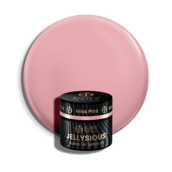 Żel budujący UV do paznokci galaretka Jellysious Miss Pink Boska Nails 5 ml