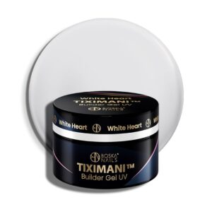 Żel budujący UV do paznokci z pamięcią cieczy Tiximani White Heart Boska Nails 50 ml