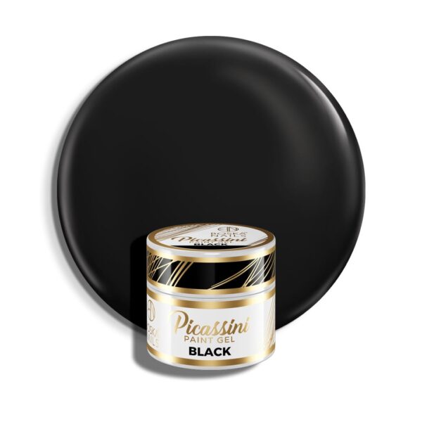 Żel do zdobień Picassini Paint Gel Black Boska Nails 5 ml Żel do zdobień Picassini Paint Gel Black Boska Nails 5 ml