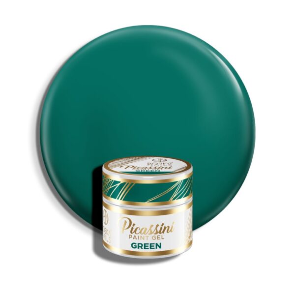 Żel do zdobień Picassini Paint Gel Green Boska Nails 5 ml