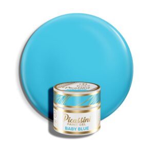 Niebieski Żel do zdobień Picassini Paint Gel BABY BLUE Boska Nails 5 ml