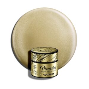 Złoty żel do zdobień Picassini Metalic Paint Gel GOLDINIO Boska Nails 5 ml