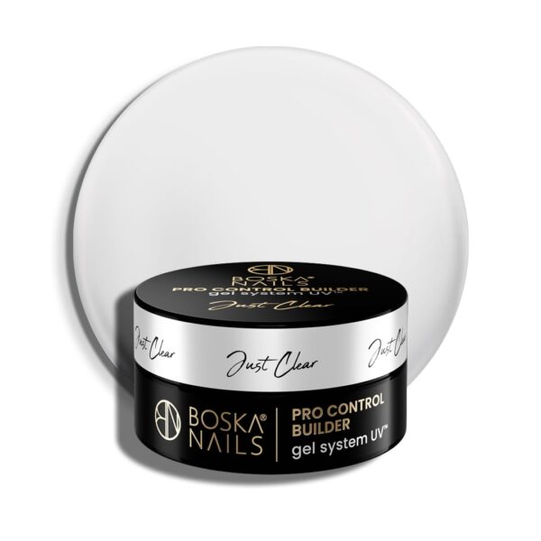 Żel budujący UV do paznokci Pro Control Builder Gel System UV Just Clear Boska Nails 30 ml