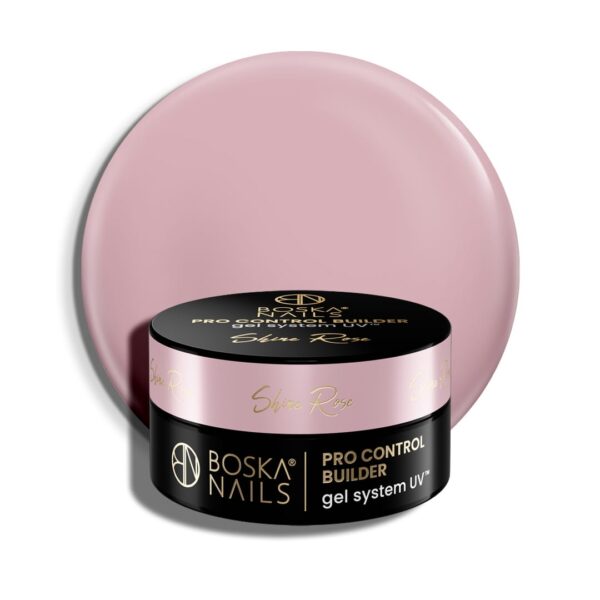 Żel budujący UV do paznokci Pro Control Builder Gel System UV Shine Rose Boska Nails 30 ml