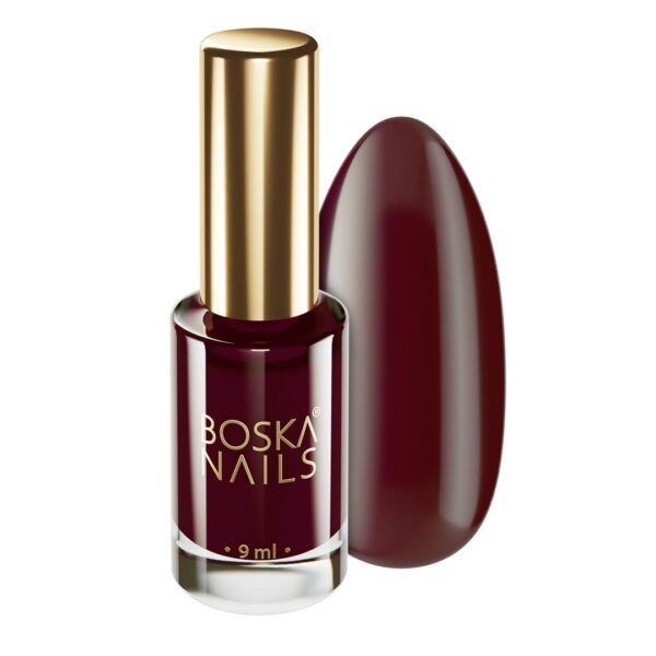Lakier Klasyczny do paznokci Bordinia no 672 Boska Nails Nail Polish 9 ml