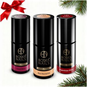 Set lakierów hybrydowych 458 + 327 + 431 Boska Nails