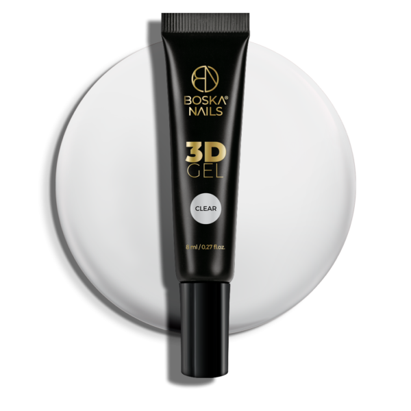 GEL 3D żel do zdobień Clear Boska Nails 8 ml