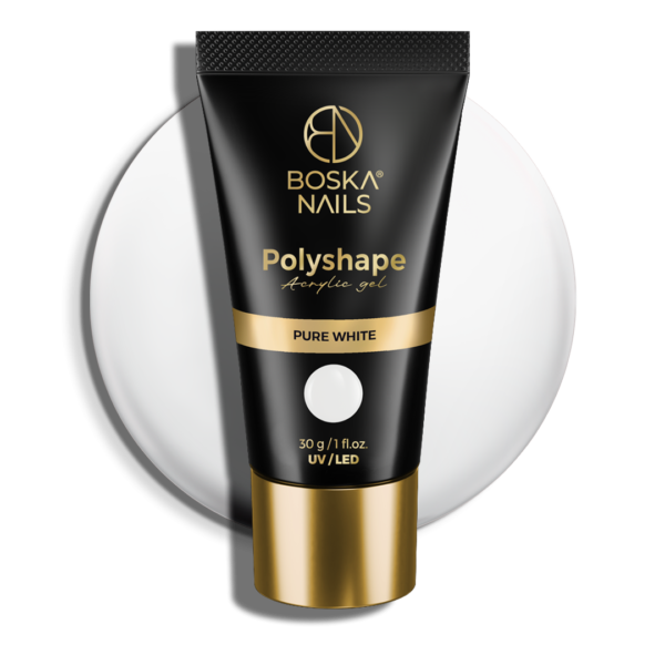 Akrylożel Polyshape  Pure White Boska Nails 30 g