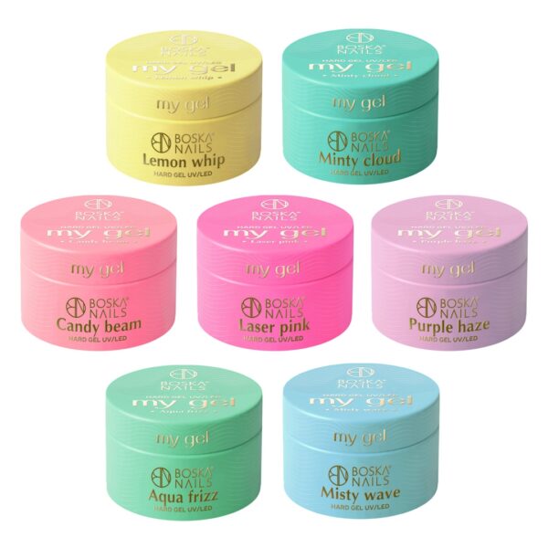 Set Gel UV My gel Boska Nails 7 colors