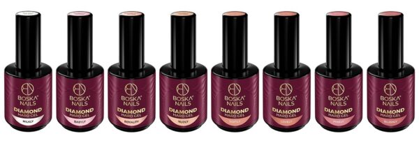 Set Hard Diamond żel w butelce Boska Nails 8 kolorów