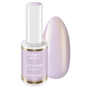 Baza kauczukowa Rubber City Girl VELVET SHINE Boska Nails 10 ml Baza kauczukowa Rubber City Girl VELVET SHINE Boska Nails 10 ml