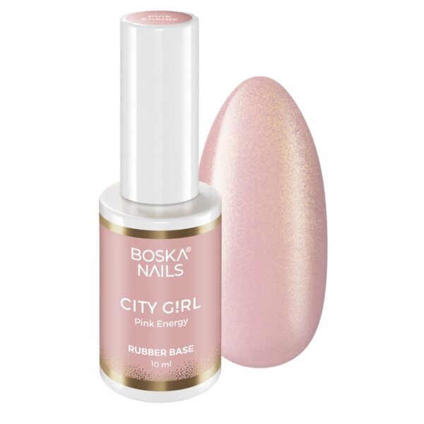 Baza kauczukowa City Girl PINK ENERGY Boska Nails 10 ml
