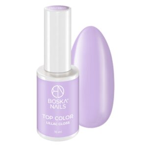Top Color  LIllac Gloss No Wipe Boska Nails  10 ml